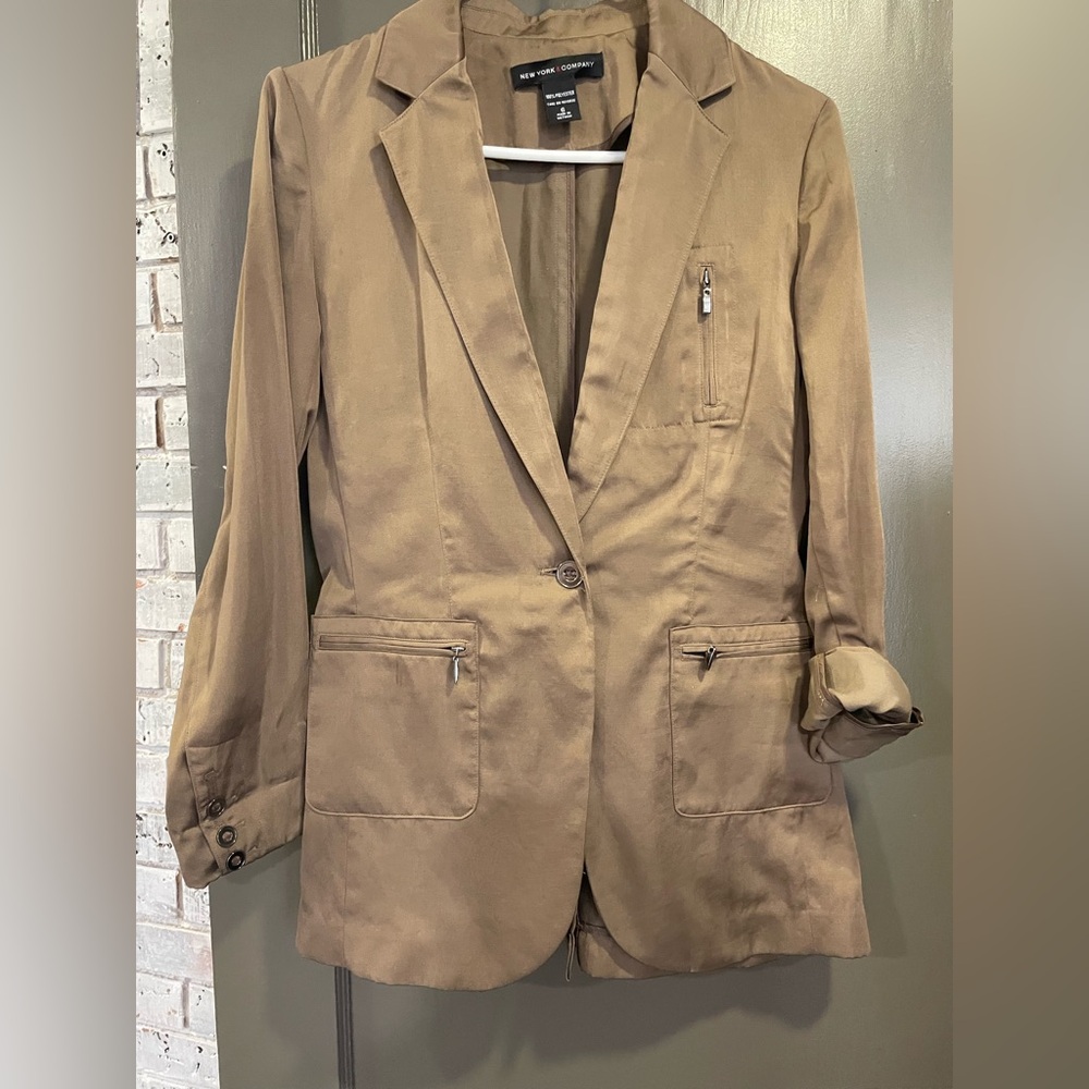 Classic Bronze silk Women's Blazer